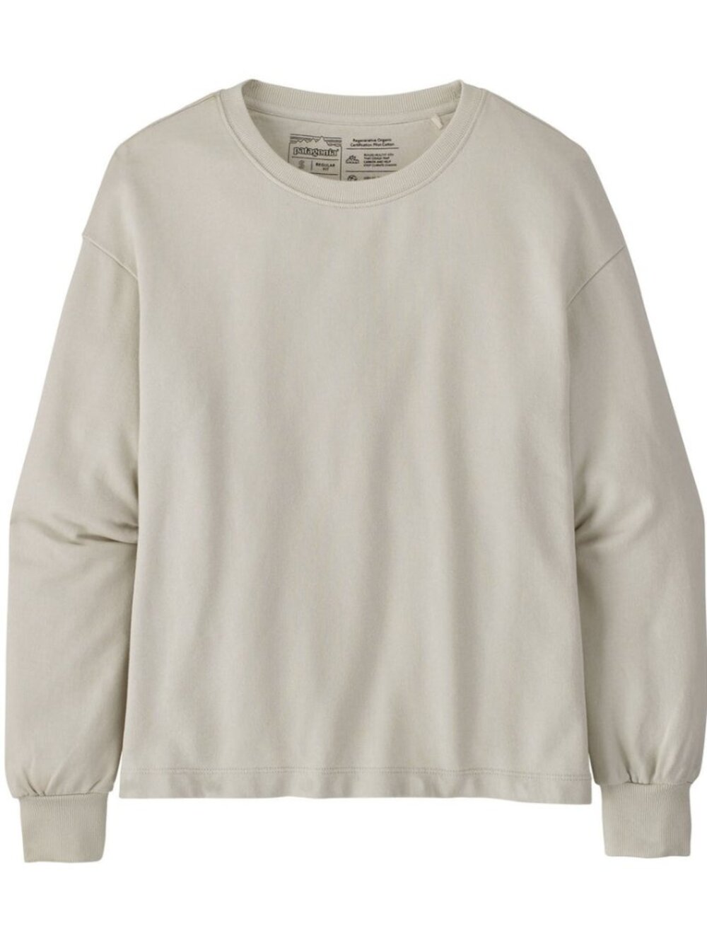 Patagonia Women's Regenerative Organic Cotton Pullover Dyno White Size Med NWT